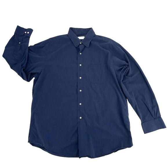 35 Dress Shirt Alfani Men's Slim Fit Formal Convertible-Cuff Dress Shirt XL  17